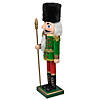 Northlight 14" Green and Red Christmas Nutcracker Soldier with Spear Image 3