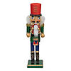 Northlight 14" Green and Red Traditional Standing Drummer Christmas Nutcracker Image 1