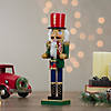 Northlight 14" Green and Red Traditional Standing Drummer Christmas Nutcracker Image 1