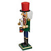 Northlight 14" Green and Red Traditional Standing Drummer Christmas Nutcracker Image 3