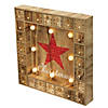 Northlight - 14" LED Pre-Lit Wooden Advent Calendar Christmas Decor Image 1