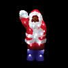 Northlight - 14" Lighted Commercial Grade Acrylic Waving Santa Claus Christmas Outdoor Decoration Image 1