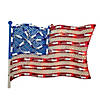 Northlight 14" Lighted Patriotic American Flag Window Silhouette Decoration Image 1