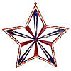 Northlight 14" Lighted Red White and Blue 4th of July Star Window Silhouette Decoration Image 1
