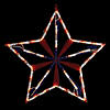 Northlight 14" Lighted Red White and Blue 4th of July Star Window Silhouette Decoration Image 1