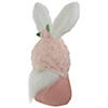 Northlight 14" pink and white easter and spring gnome head with bunny ears Image 3