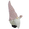 Northlight 14" Pink LED Lighted Rattan Round Christmas Gnome Figure Image 1