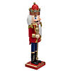 Northlight 14" Red and Gold Traditional Christmas Nutcracker King with Scepter Tabletop Figurine Image 2