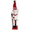 Northlight 14" Red and White Wooden Skiing Christmas Nutcracker Image 2