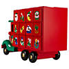 Northlight - 14" Red Children Advent Calendar Storage Truck Christmas Decor Image 2