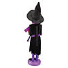 Northlight 14" Witch with Broom Halloween Nutcracker Decoration Image 4