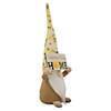 Northlight 15.25" spring sunflower hat gnome with home sign Image 2