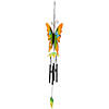 Northlight 15.75" Orange and Green Metal Butterfly Outdoor Garden Windchime Image 3