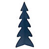 Northlight 15" Blue Triangular Christmas Tree with a Curved Design Tabletop Decor Image 1