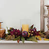 Northlight 15" Fall Apple and Berry Glass Hurricane Pillar Candle Holder Centerpiece Image 2