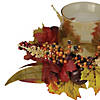 Northlight 15" Fall Apple and Berry Glass Hurricane Pillar Candle Holder Centerpiece Image 4