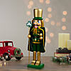 Northlight 15&quot; Green and Gold Luck of the Irish Christmas Nutcracker Image 1