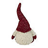 Northlight 15" Ivory and Red Chubby Smiling Gnome Plush Tabletop Christmas Figure Image 3