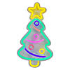 Northlight 15" LED Lighted Neon Christmas Tree Wall Sign Image 1