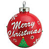 Northlight 15" LED Lighted Red Merry Christmas Ball Ornament Decoration Image 1