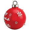 Northlight 15" LED Lighted Red Merry Christmas Ball Ornament Decoration Image 3