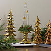 Northlight 15" Pre-Lit Candle on a Gold Base Christmas Decoration Image 1