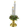 Northlight 15" Pre-Lit Candle on a Gold Base Christmas Decoration Image 2