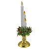 Northlight 15" Pre-Lit Candle on a Gold Base Christmas Decoration Image 3