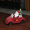 Northlight - 15" Pre-Lit LED Santa Claus Driving Christmas Decoration Image 2