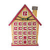 Northlight - 15" Red and Beige House with Advent Calendar Tabletop Christmas Decoration Image 1