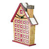 Northlight - 15" Red and Beige House with Advent Calendar Tabletop Christmas Decoration Image 1