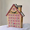 Northlight - 15" Red and Beige House with Advent Calendar Tabletop Christmas Decoration Image 2