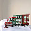 Northlight - 16.5" Red and Green Locomotive Train Advent Calendar Christmas Tabletop Decor Image 1