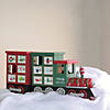 Northlight - 16.5" Red and Green Locomotive Train Advent Calendar Christmas Tabletop Decor Image 2