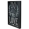 Northlight 16" Black Battery Operated LED Lighted Do What You Love Wall Sign Image 1