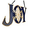 Northlight 16" Blue and Gold "JOY" Metal Christmas Wall Sign Image 2