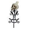 Northlight 16" Gothic Flameless Skull Halloween Candle Holder Image 2