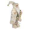 Northlight 16" Holly and Berries Santa Claus with Teddy Bear Christmas Figure Image 2