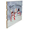 Northlight 16" Lighted Snowmen 'Merry Christmas' Wall Decor Image 1