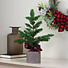 Northlight - 16" Potted Pine Medium Artificial Tabletop Christmas Tree - Unlit Image 1