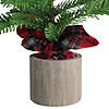 Northlight - 16" Potted Pine Medium Artificial Tabletop Christmas Tree - Unlit Image 4