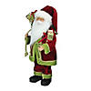Northlight - 16" Red and Green Grand Imperial Santa Claus with Gift Bag Christmas Tabletop Figurine Image 1