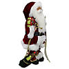 Northlight 16" Red Traditional Standing Santa Claus Christmas Figure with Naughty or Nice List Image 3