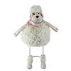 Northlight 16" white shaking sheep with pink bandanna easter spring tabletop decor Image 1