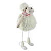 Northlight 16" white shaking sheep with pink bandanna easter spring tabletop decor Image 1