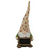 Northlight 16" yellow floral springtime gnome with message board Image 1