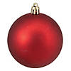 Northlight 16ct Red Shatterproof 4-Finish Christmas Ball Ornaments 3" (75mm) Image 3