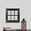 Northlight 17" Black Contemporary Square Windowpane Wall Mirror Image 1