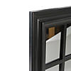 Northlight 17" Black Contemporary Square Windowpane Wall Mirror Image 2