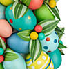 Northlight 17" colorful easter egg tree in yellow gingham pot Image 2